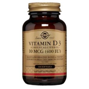 Solgar Vitamin D3 (Cholecalciferol) - 100 S Gels