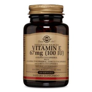 Solgar Vitamin E Mixed (d-Alpha Tocopherol and Mixed Tocopherols) - 100 S Gels
