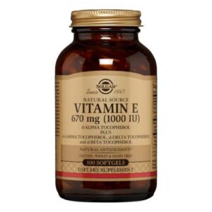 Solgar Vitamin E Mixed (d-Alpha Tocopherols and Mixed Tocopherols) - 100 S Gels