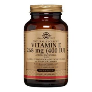 Solgar Vitamin E Mixed (d-Alpha Tocopherol and Mixed Tocopherols) - 100 S Gels