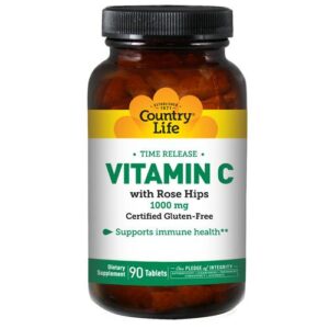 Country Life Vitamin C with RH & TR - 90 Tabs