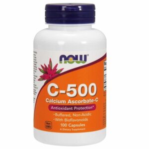 Vitamin C-500 Calcium Ascorbate 100 Caps by Now Foods