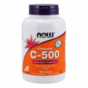 Vitamin C-500 Chewable Orange 100 Tabs by Now Foods