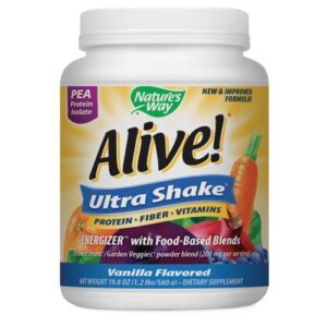 Nature's Way Alive Rice & Pea Protein Ultra-Shake - Vanilla 1.3 Lb