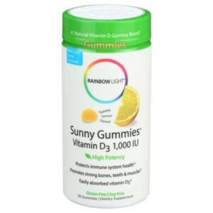 Rainbow Light Sunny gummies Vitamin D3 - Yummy Lemon, 50 Gummies