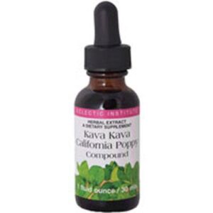 Eclectic Institute Inc Kava Kava California Poppy - 1 Oz with Alcohol