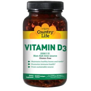 Country Life Vitamin D3 - 100 Softgels