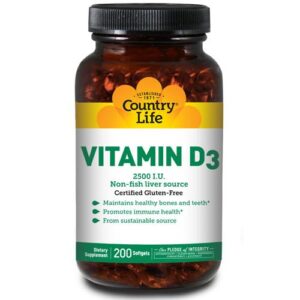 Country Life Vitamin D3 - 200 Softgels