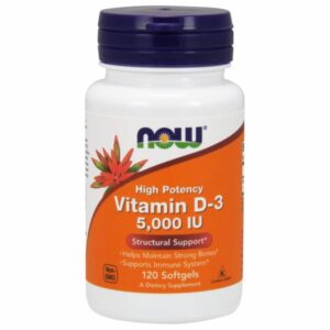 Vitamin D3 120 softgels by Now Foods