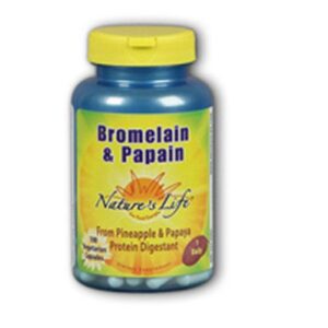 Nature's Life Bromelain & Papain - 100 vcaps