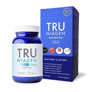 90ct/300mg Multi Award Winning Patented NAD+ Boosting Supplement – More Efficient Than NMN – Nicotinamide Riboside for Cellular Energy Metabolism & Repair. Vitality, Muscle Health, Healthy Aging