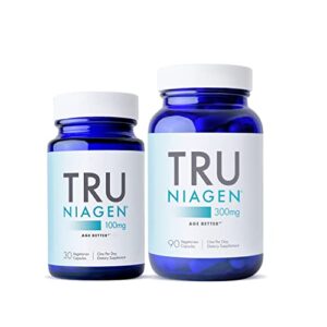 TRU NIAGEN Stacking Bundle: 90-Count 300mg and 30-Count 100mg—Best Value! Mix 300mg and 100mg to Find Your Perfect Serving